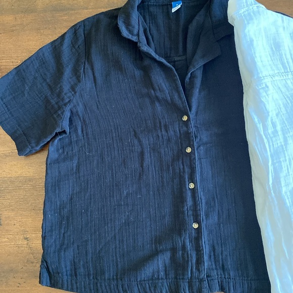 Bundle of Two Black Button Down Blouses - Picture 5 of 6